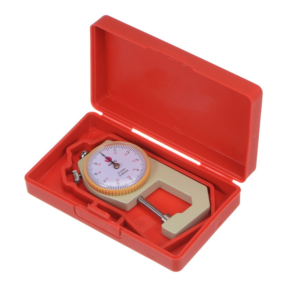 Thickness Gauge 0-20mm | 0.1mm Mechanical Dial Thickness Tester Handheld