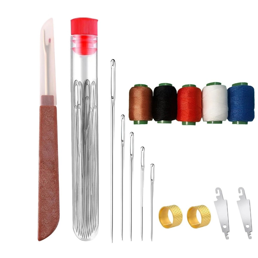 For Craft 36 Piece Sewing Tool Set with Multi-Color Thread Portable Kit New