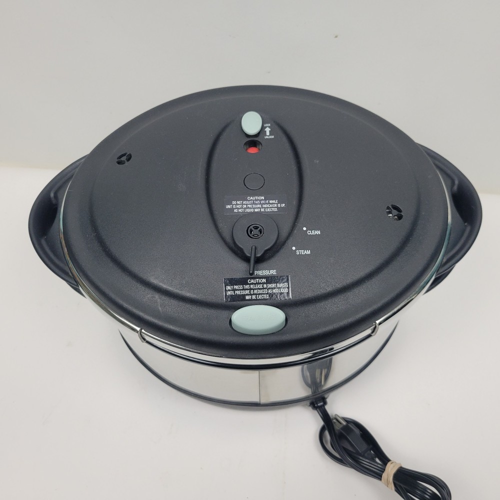 Cooks Essentials 8 qt Electric Program OVAL Pressure Cooker CEPC800 Tested