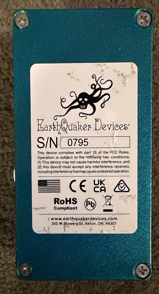 EarthQuaker Devices Aurelius Tri-Voice Chorus EXC!!!