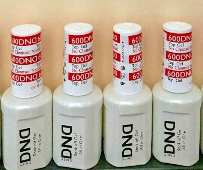 DND No Wipe Top Coat 600 0.5 oz Bundle 4 pcs - New 2025