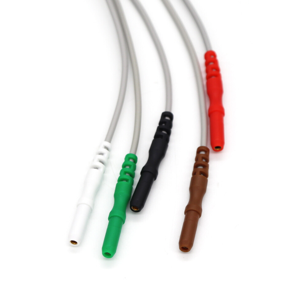 ECG EKG Cable 5 Leads Snap - Generic DIN 1.5mm