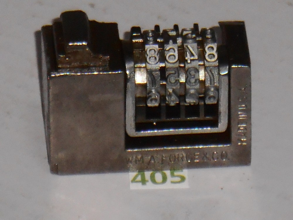 WMA | Reverse letterpress numbering machine | 405