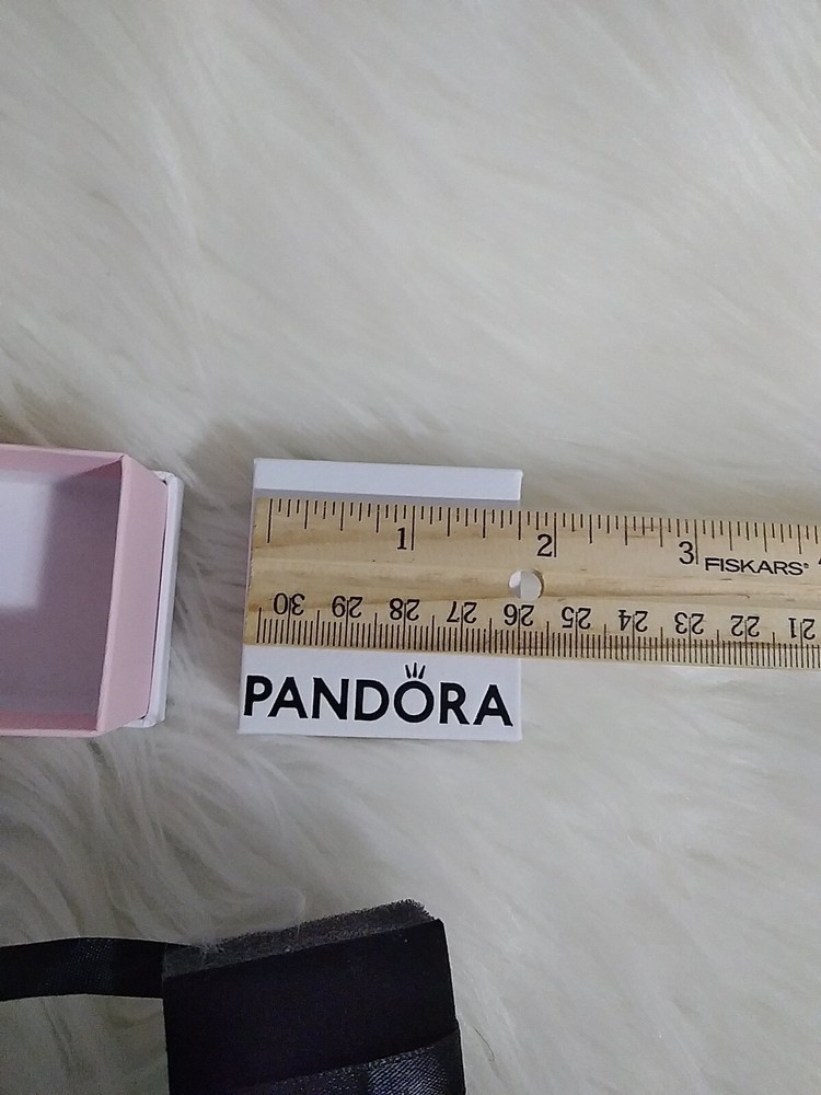 Pandora Empty Charm / Ring Gift Box white & pink
