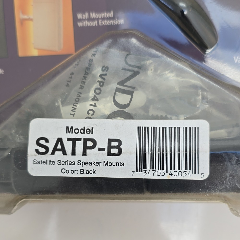 Vantage Point SATP-B Black Speaker Mounts Swivel Tilt Adjustable