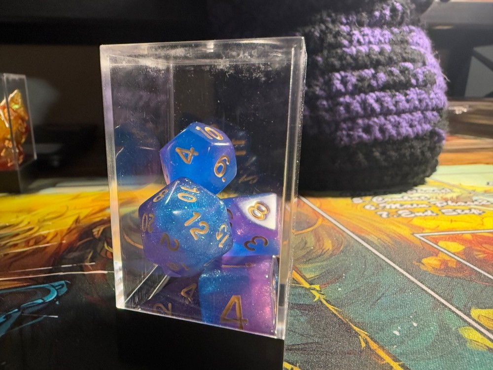 7 Piece Polyhedral Dice Set For Tabletop Gaming. (NEW), Includes Case!!! (D08)