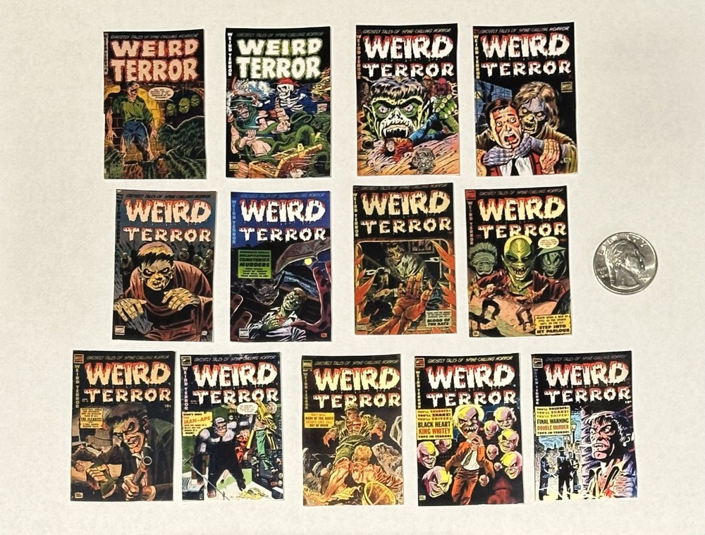 Weird Terror Comics Precode Horror Sticker Pack - Free Shipping!