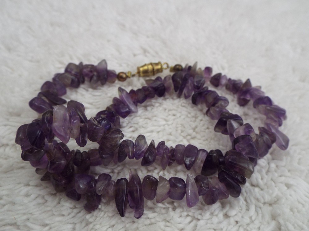 Amethyst Stone Necklace (J53)