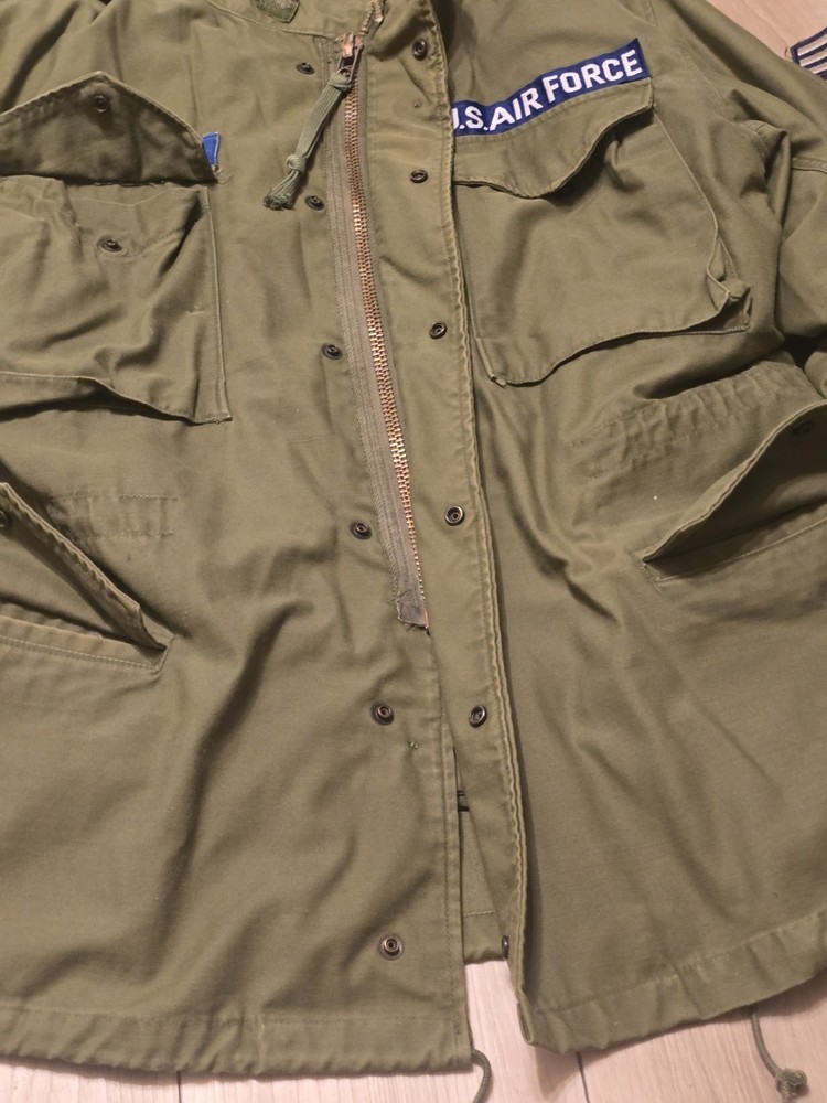 Vintage 1973 M65 Field Jacket US Air Force USAF with Liner - Medium Regular