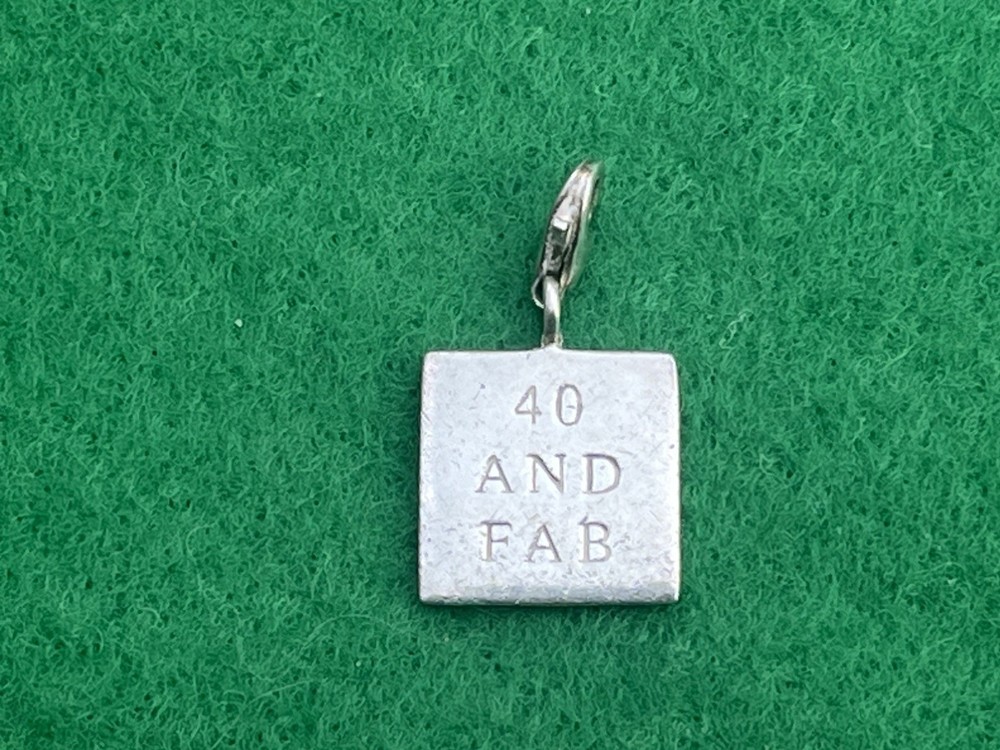 Thomas Sabo Silver 40 and Fab charm