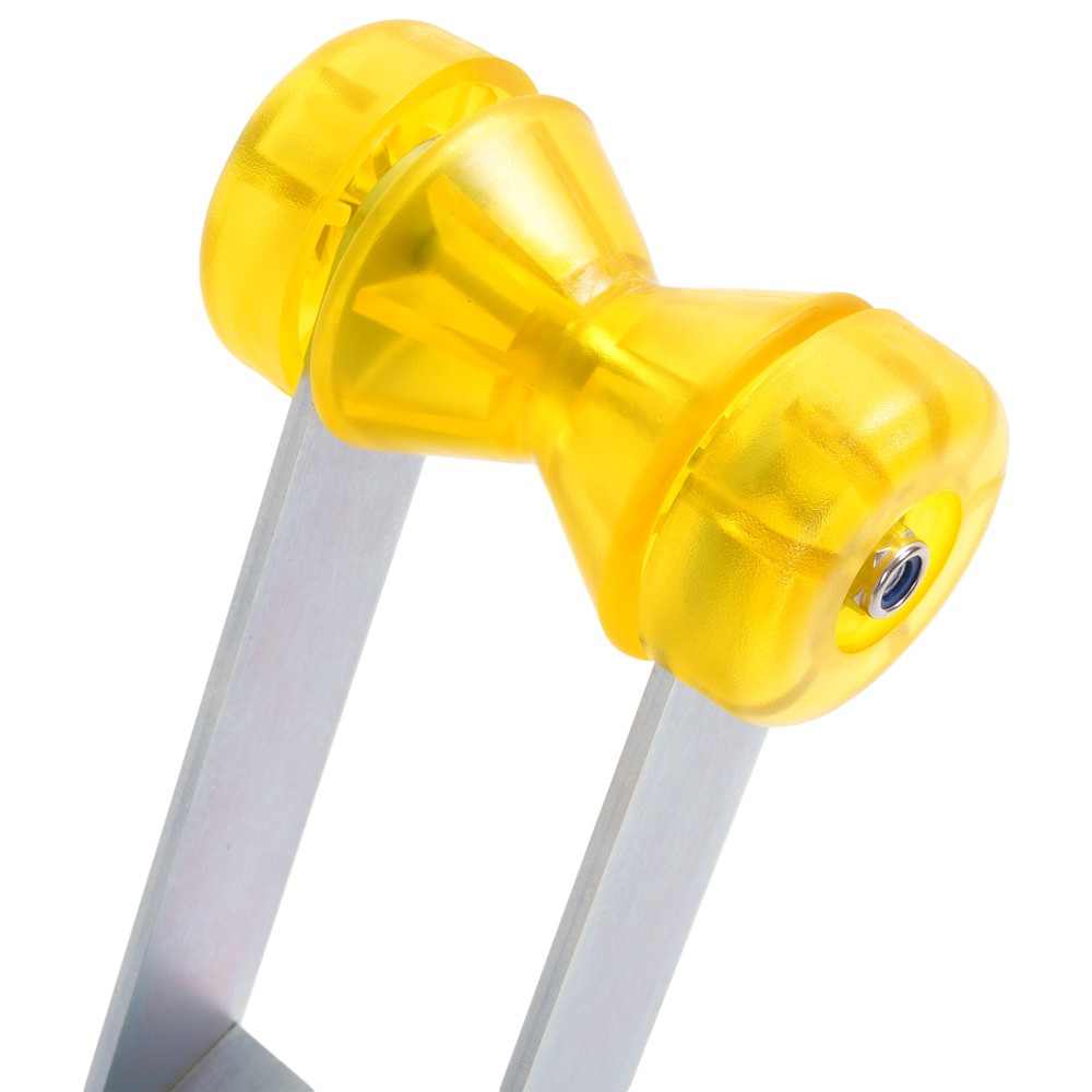 Galvanized Boat Trailer Winch Stand Seat with Yellow Roller For Winch Posts