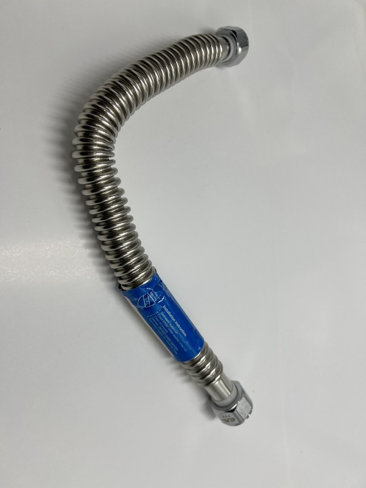 Easyflex EFWC-034-SS-1010-18 SS 18" L Water Heater Connector 3/4" ID