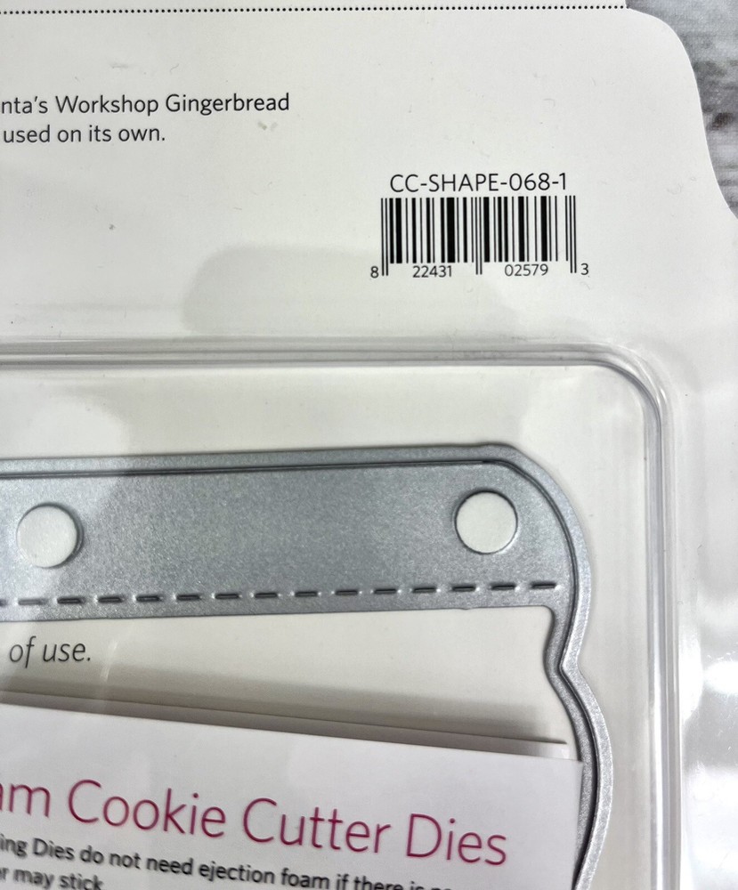 GINGERBREAD Page Insert Santa's Workshop Quickutz CC-Shape-068-1