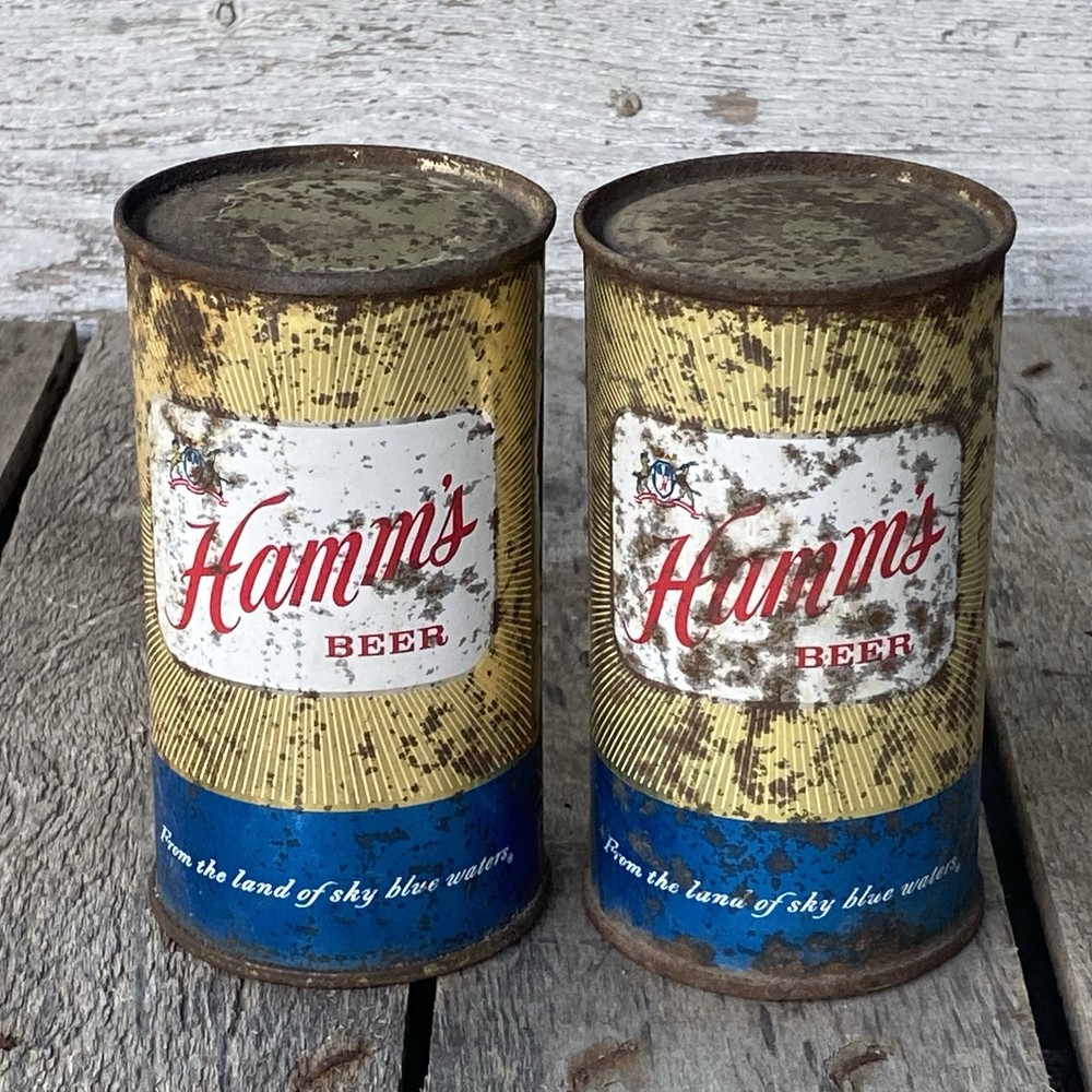 Vintage Hamm’s Beer Cans Empty 12oz