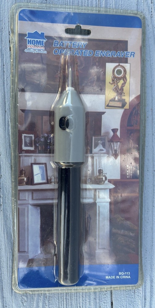 Home Masters Battery  Operated Engraver Tool Grey/Black