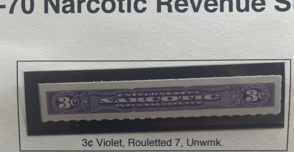 SC RJA78b 3c Narcotic MNH XF