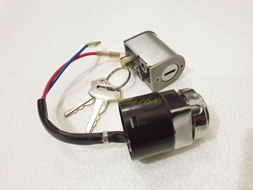 Honda Trail 90 CT90 1969-'79 Main Ignition Switch Kit Comb Steering Lock Key Set