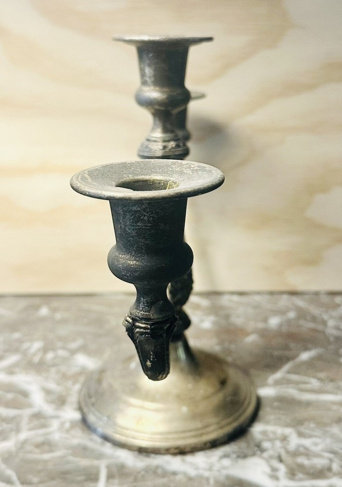 Vintage Silver Plated Three Branch Candleholder