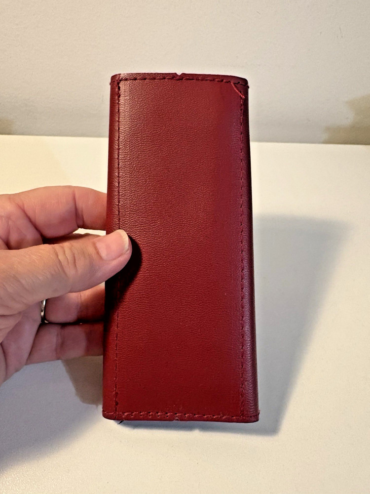 Abbey Darts Case Soft Red Double Fold Snap *Empty