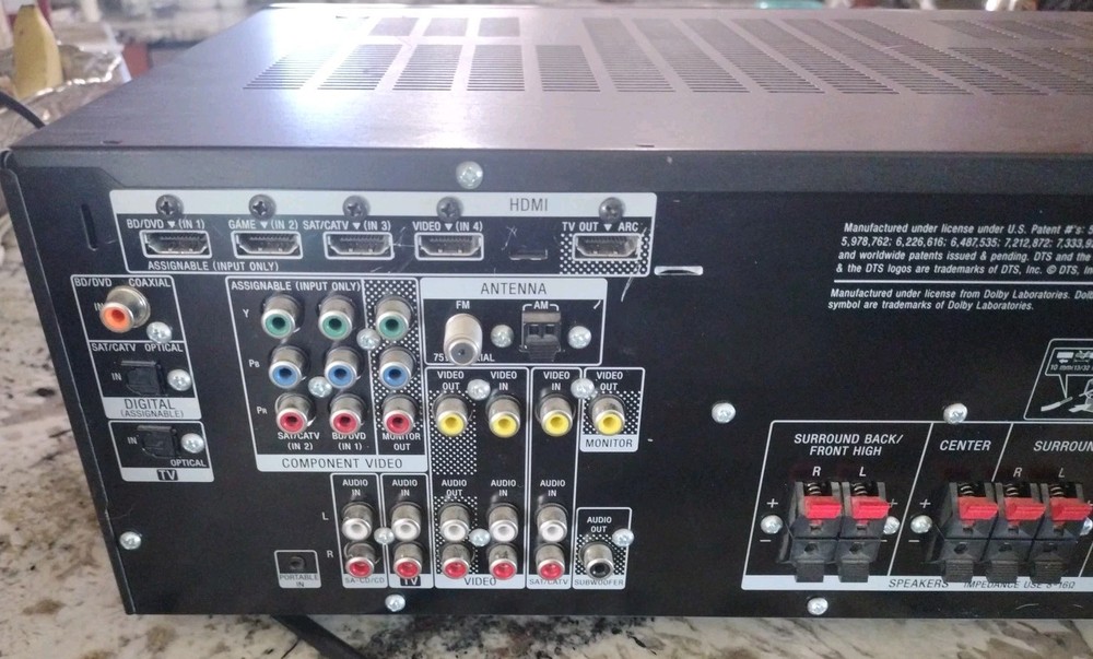 Sony STR-DH520 7.1 Multi-Channel Audio Video Stereo Receiver Powers Up Untested