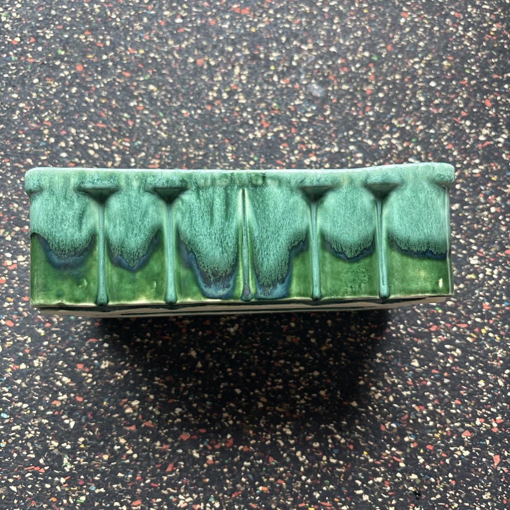 Green Dripware Glazed McCoy Planter Number 1374 Shape