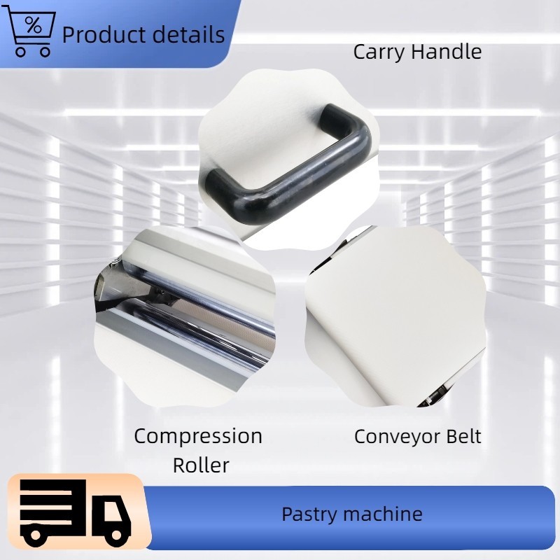 110V 400W Foldable Puff Pastry Sheeter Making Roller Dough Press Machine