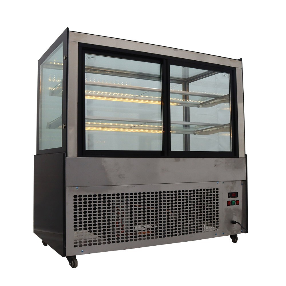 Floor Type Cake Display Showcase Fruit Vrgrtable refrigerated Cabinet 220V 385W