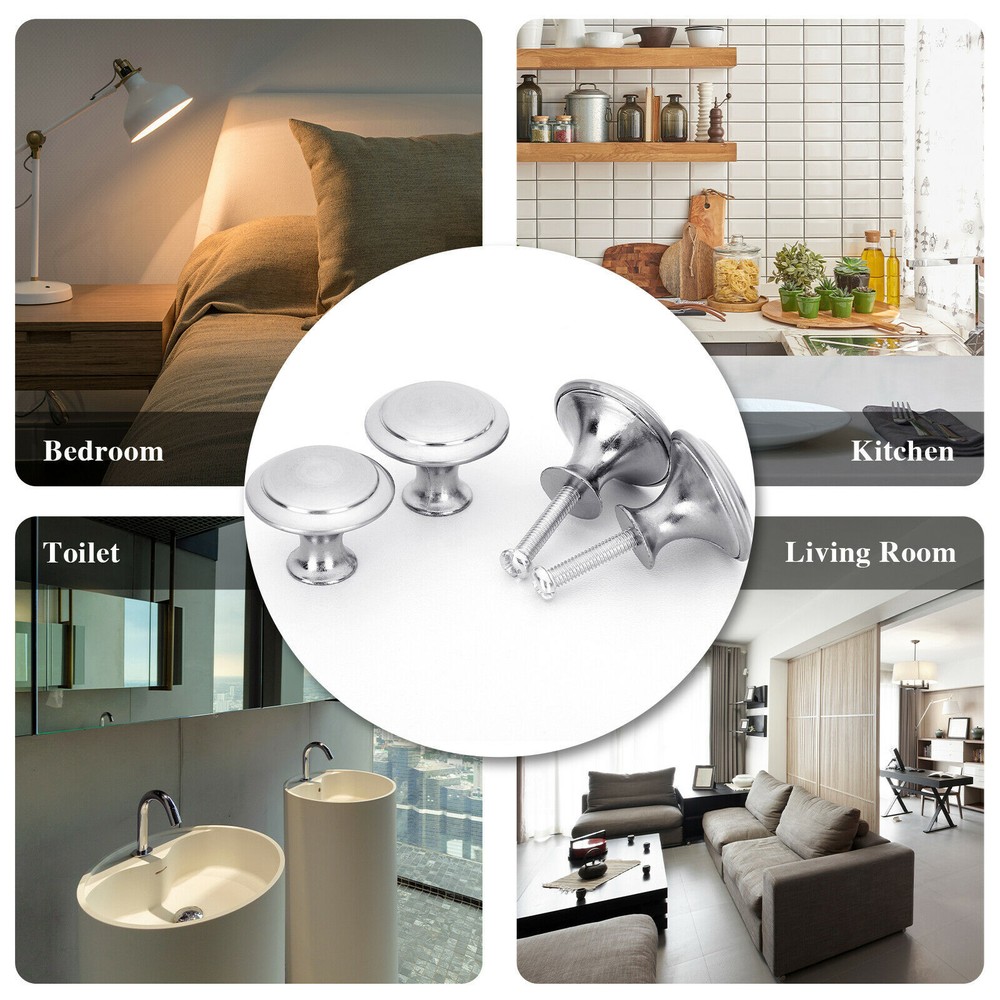 Cabinet Knobs Drawer Pulls Door Cupboard Handles Kitchen Hardware Brushed Nickel