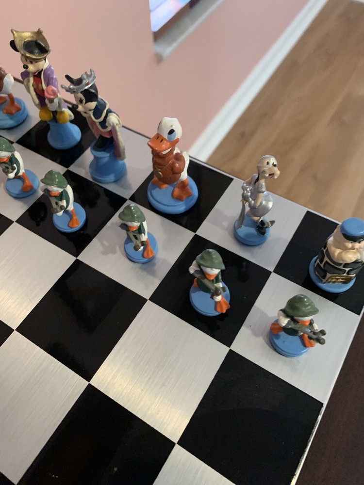 Walt Disney Complete Pewter Chess Set