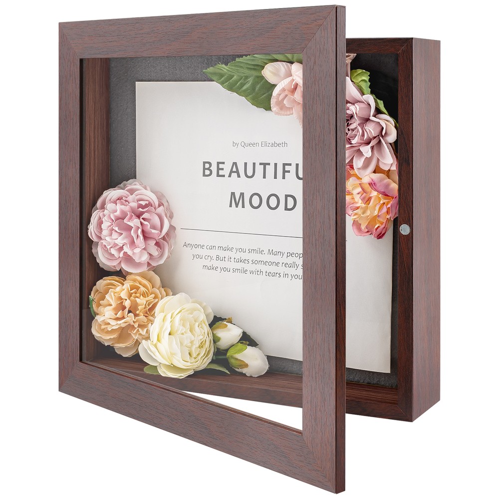 8x8 8x10.5 11x14 Shadow Box Frame Front Opening 2 inch Depth Memory Display Box