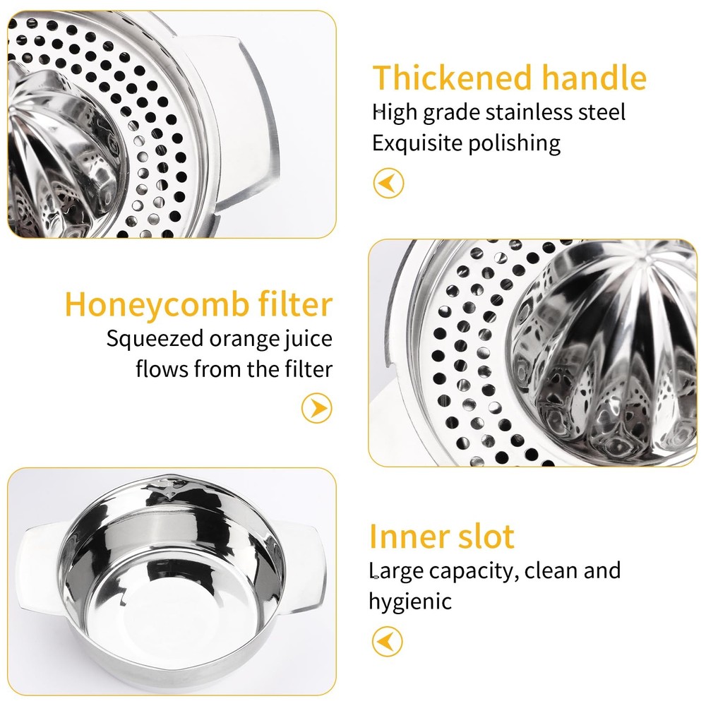 Stainless Steel Fruit Lemon Juicer, Manual Fruit Hand Squeezer For Kitchen Tool