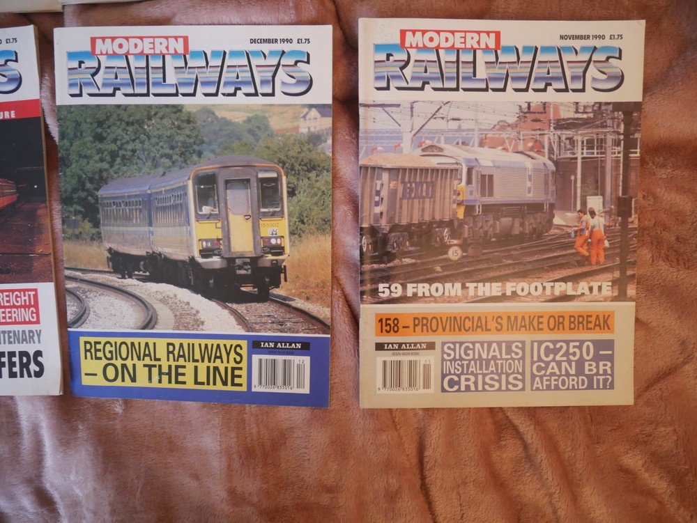 Modern Railways magazine x 12: year 1990 complete