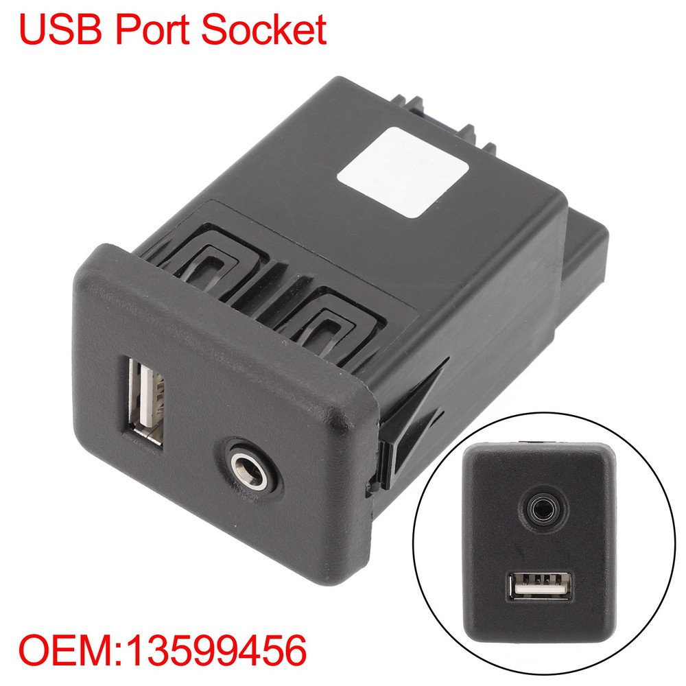 For Opel Car AUX Audio Socket Reliable Performance & Black ABS Material
