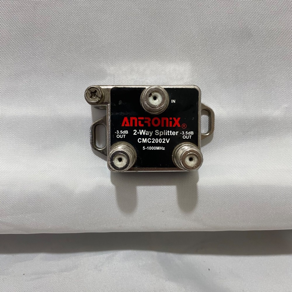 Antronix 2 Way Spitter Coaxial Cables Black Silver