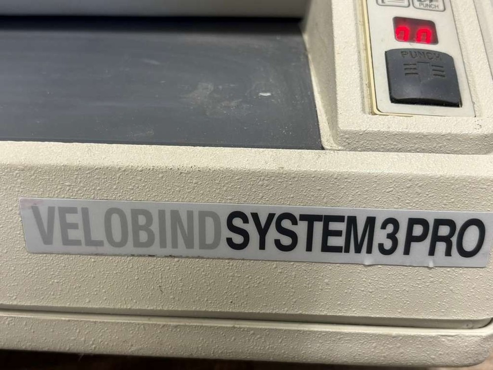 GBC Velobind Electric Binding Machine Model SYSTEM 3 PRO Part 7704921