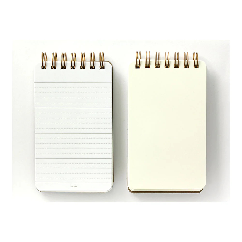 MD Grain Memo Pad Black - Pocket Size