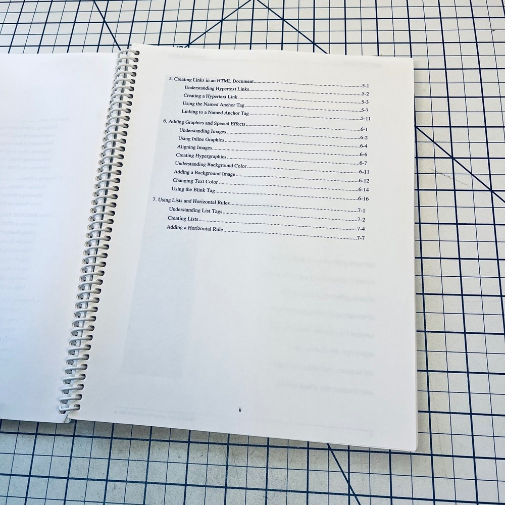 HTML Introduction Technology Courseware Manual 1997 Online Vintage Guide