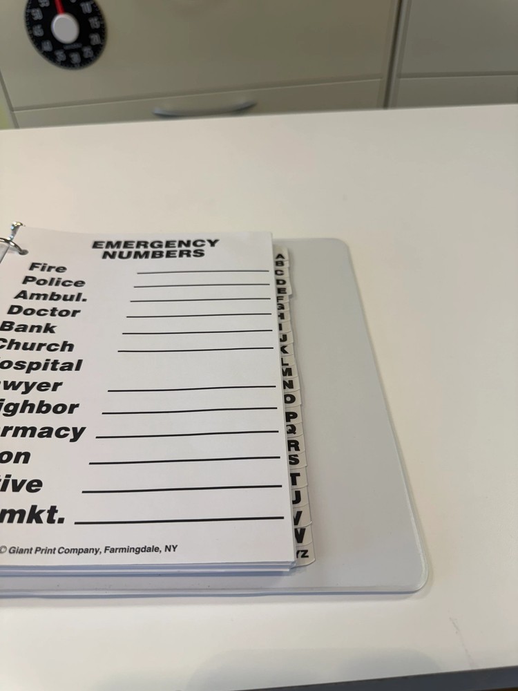 Compact Edition Giant Print Address Book for Low Vision