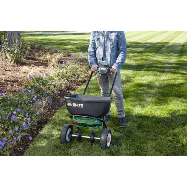 Scotts Elite Spreader Broadcast Spreader 80-lb Capacity Compatible