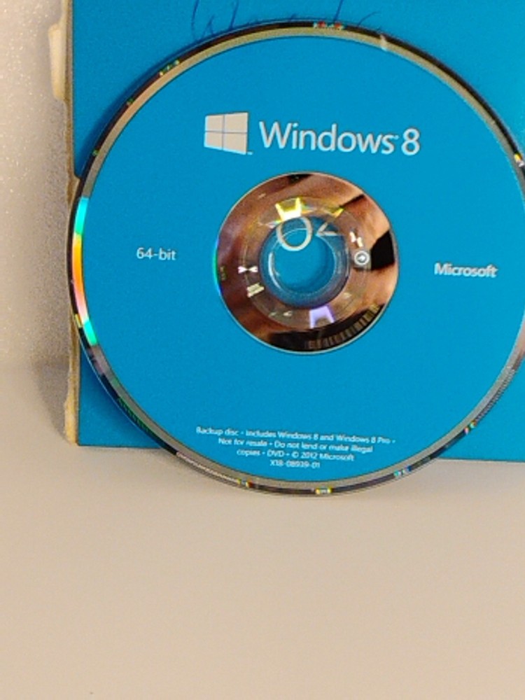 Windows 8 64 bit Backup Discs Pro Just 64 Bit.