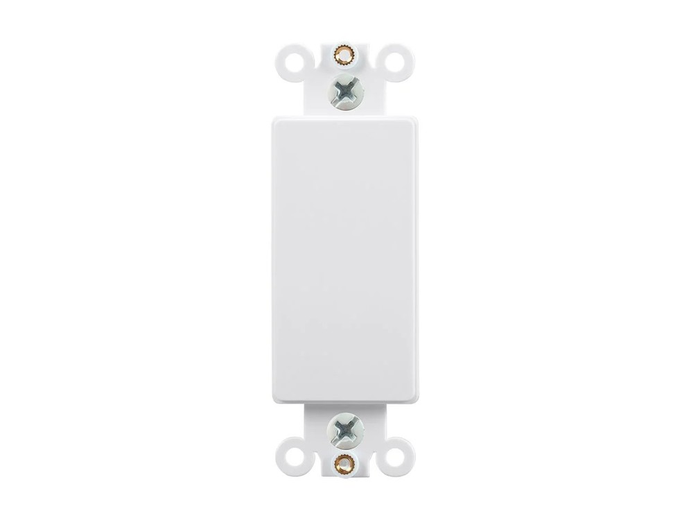 Monoprice Blank Decor Insert - White for Home ,Office, Personal Install