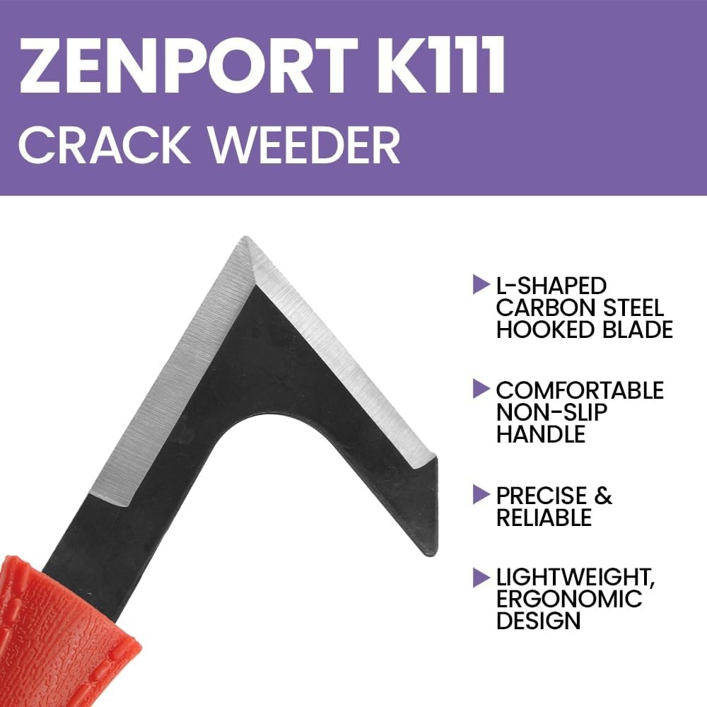 K111 Weeding Tool with Durable Carbon Steel L-Blade - Lightweight & Efficient