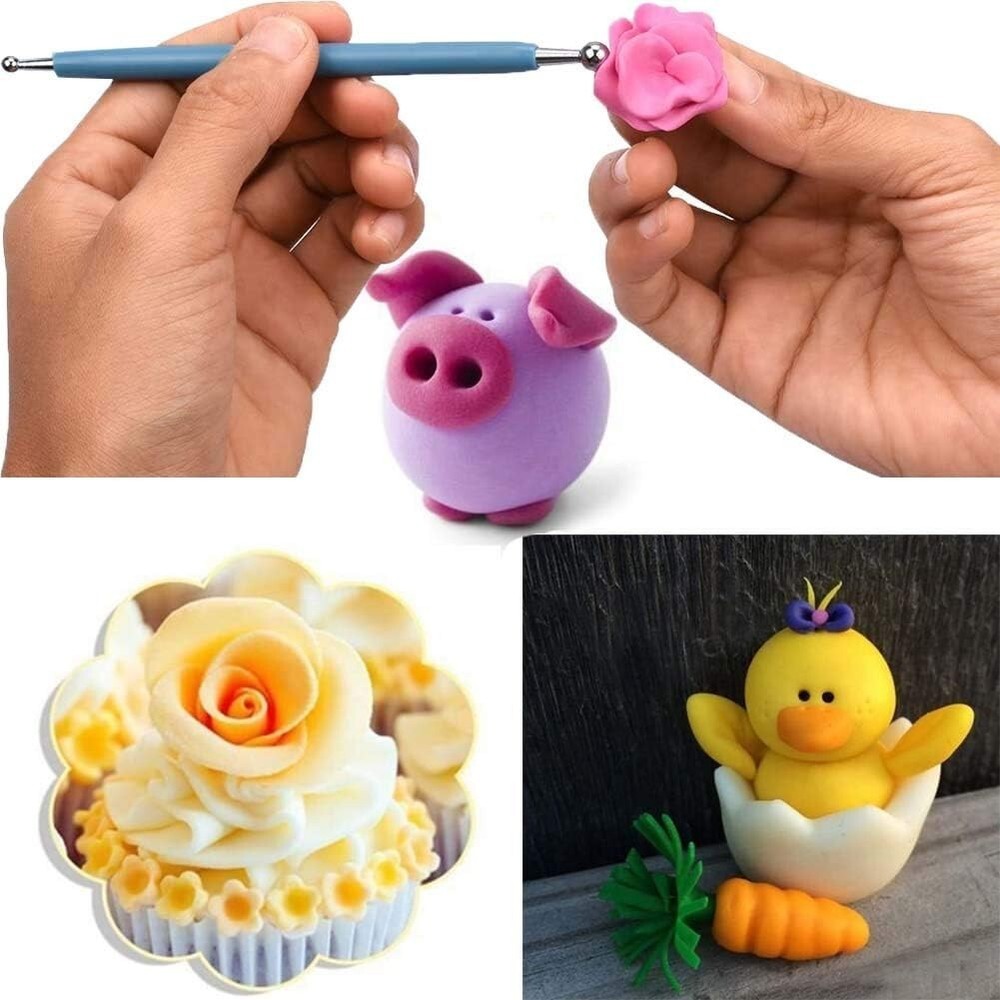 Versatile Dotting Tools Set with Multiple Ball End Diameters - 20 Ball Styluses