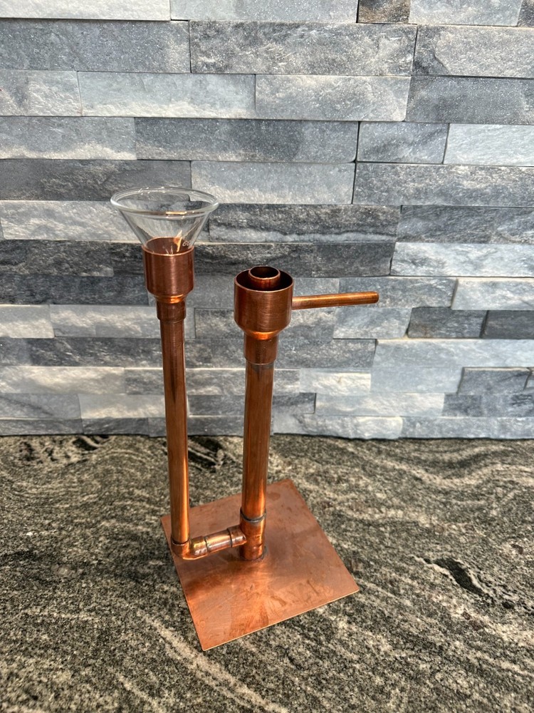 Handcrafted Copper Proofing Parrot Heads for Air Still With Funnel