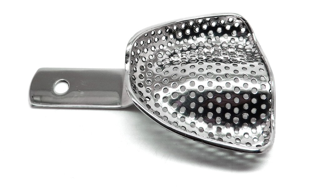 2 Pcs Impression Medium Tray Set Upper & Lower Dental Surgical Instruments