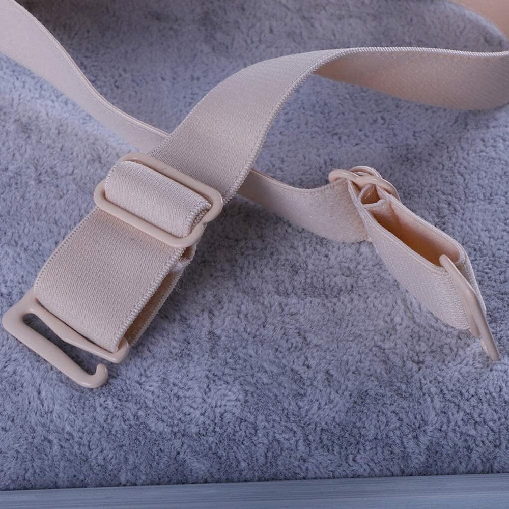3 Pairs Elastic Adjustable Bra Strap Replacement Removable, 12mm Width Band