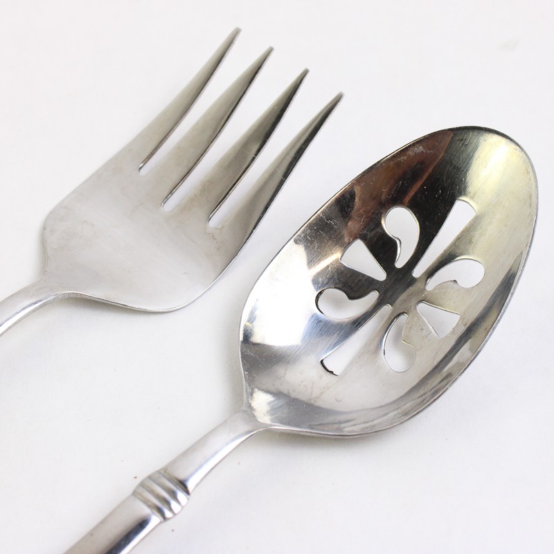Pfaltzgraff Tribute Stainless Steel Serving Spoon & Fork