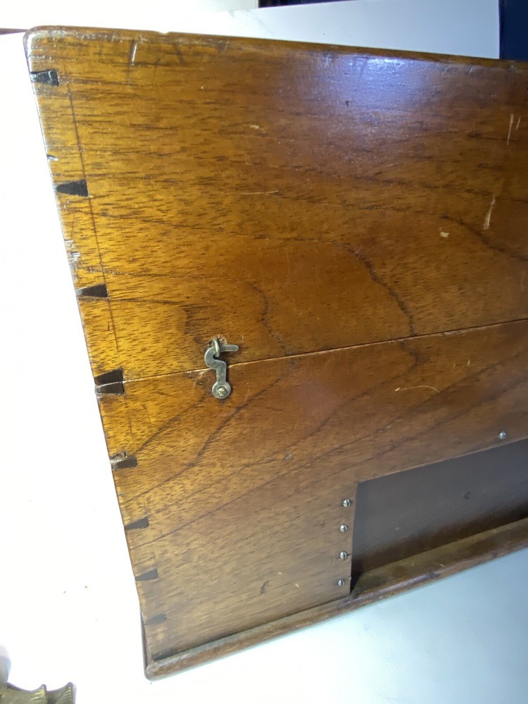 Vintage Survey Box Dovetailed Wood