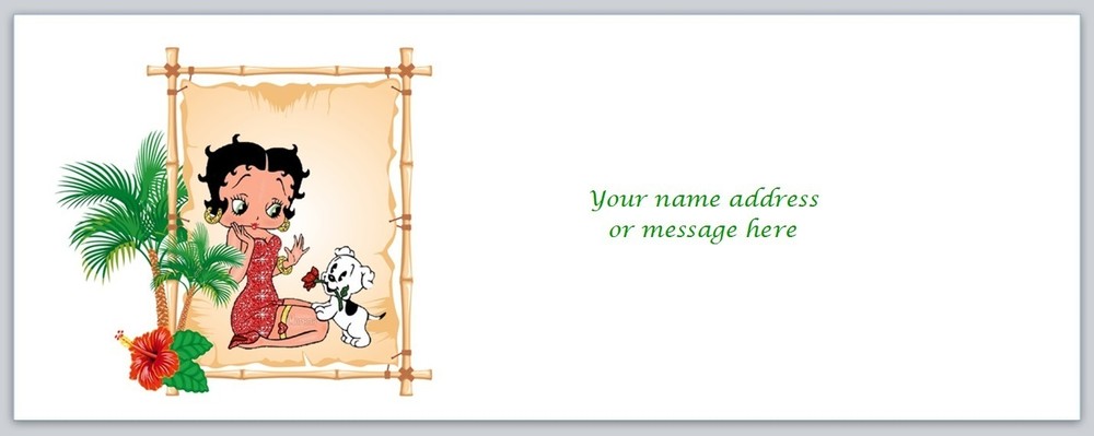 Personalized Address Labels Vintage lady (BO 728)