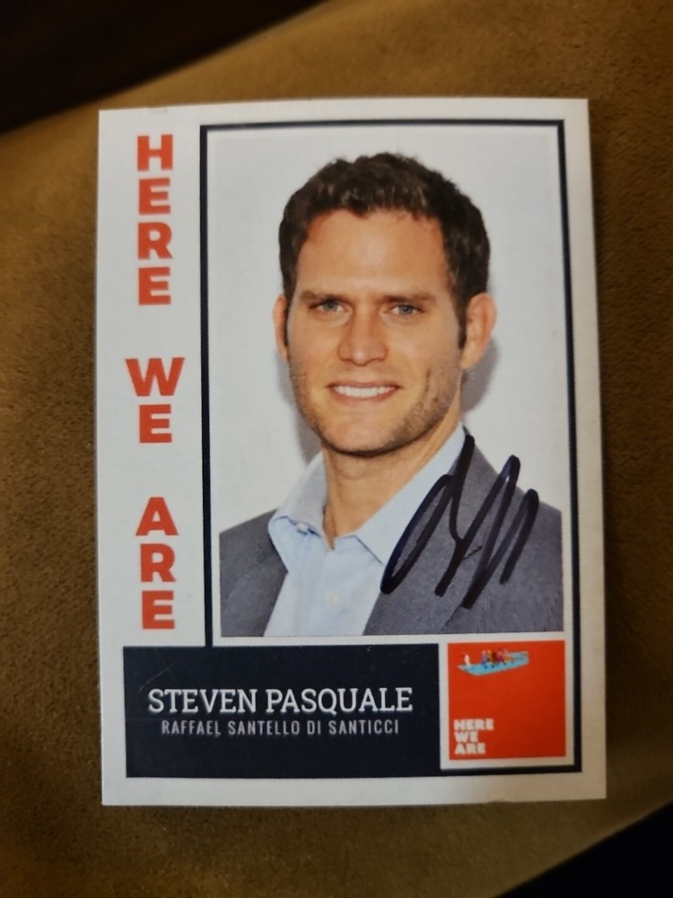 Steven Pasquale Custom Signed Card - Here We Are